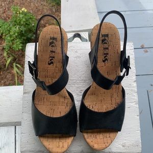 Korks black heels
